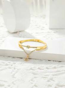 2 Pieces/Set Of Girls' Alloy Star Bracelets And Quartz Watches, Exquisite Gifts For Mothers/Children
