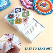 Le jeu de cartes Granny Square - Jeu de cartes de motifs au crochet 50 designs à mélanger et assortir pour des blocs au crochet, des vêtements au crochet et des accessoires fantastiques pour adultes débutants