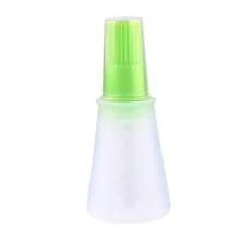 1pc Silicone Oil Brush With Bottle, Air Fryer Brush For Pancake, Bbq, Baking, Oil Control With Brush, Heat Resistant