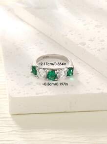 925 Sterling Silver Elegant Finger Ring, Suitable For Daily Wear, Wedding Anniversary Gift, Fashion Quality Ring