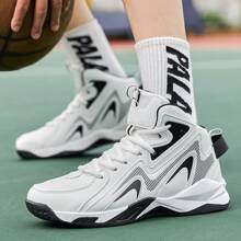 Chaussures de basket-ball pour hommes, nouvelles chaussures de basket-ball rembourrées, chaussures de formation antidérapantes professionnelles, grandes tailles, chaussures de course, chaussures de sport à la mode pour adolescents, respirantes, à semelle épaisse, Épais