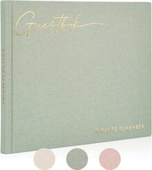 Beautiful Wedding Guest Book Your Wedding Reception - Simply Elegant Guestbook To Sign In And Add Photos - The Shower Guest Book The Special Day