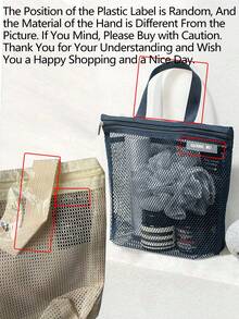 سلة الاستحمام المحمولة - حقيبة سلة استحمام مصنوعة من الشبك والشفاف، حقيبة غسيل، حقيبة أغراض التواليت، سلة، حقيبة قوية شفافة، حقيبة غسيل ، حقيبة مستحضرات التجميل، للسكن الجامعي، دورة المياه، الجيم، المخيم، حقائب استحمام سريعة الجفاف للنساء والرجال مع كابولا - متعدد الألوان - مشاهدة 10