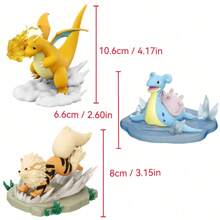 6 Styles Genuine  Toys Showdown Moment Series Anime Figure Charizard Blastoise Venusaur Arcanine Lapras Dragonite Cartoon Model Dolls Collection Toys Gifts