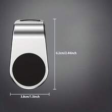 Soporte magnético para teléfono de coche, soporte para teléfono de salida de aire para automóviles, adecuado para dispositivos de navegación dorados, soporte magnético en forma de L