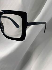 1 片方形大框休闲时尚眼镜，适合街头潮流和通勤风格 - 彩色 - 查看 5