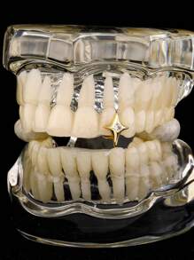 Gold Grills For Your Teeth Grillz For Women Teeth Men Gold Tooth Cap Grillz For Women Golden Tooth Jewelry Mouth Grills Men Hip Hop Outfits Custom Accessory Halloween Party Streetwear Punk Fashion Rap Culture Hip Hop Outfits