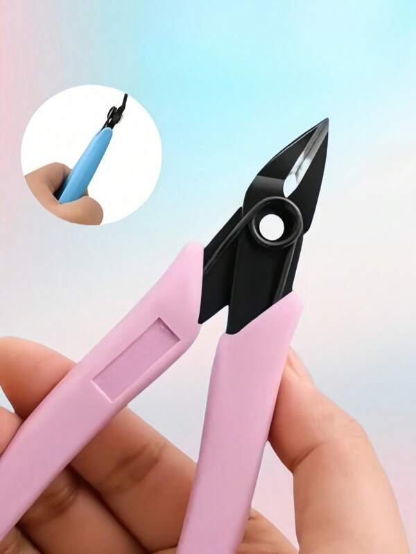 2pcs Professional Stainless Steel Nail Art Rhinestone Remover Pliers - Metal Diagonal Cutting Nippers, Wire Cutter Prying Pliers For Gemstone And Jewelry Assembly, Nail Clippers And Nail Art Drill Bits, Nail Tools & Supplies
