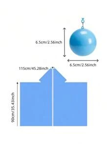 4pcs Colorful Mini Portable Raincoat Ball Thickened Disposable Waterproof Emergency Adults Rain Ponchos Cape Keyring