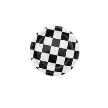 20pcs/40pcs/60pcs/Set, Set Piring Ulang Tahun Kotak-kotak Hitam Putih, Piring Sekali Pakai Bertema Balap, Serbet dan Gelas, Perlengkapan Pesta Dekorasi untuk Pesta Ulang Tahun Bertema Balap, Dekorasi Meja Piring Kertas - MultiWarna - View 13