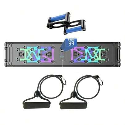 LOTANK 88cm Counting Folding Push Up Board Multifunctional Exercise Abdominal Muscle Enhancement Gym Sports Portable Fitness Equipment