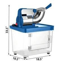 110V Commercial Electric Ice Shaver 440lbs/H, Snow Cone Machine With Dual Blades, Stainless Steel Shaved Ice Machine For  School, Church, Restaurants Bars - US A Type Plug(110-127V) - View 9