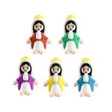 5/10/20/30pcs Mini Jesus Doll, Hide And Seek Party Gift, Miniature Jesus, Christian Toy, Center Piece Decoration, Party Favor, Tabletop Decor. Jesus Gift For Christmas And Birthday, Mini Jesus, Christian Items, (Random Color)