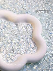 20pcs K9 Nail Rhinestones, Assorted Asymmetrical Shape Shiny Decorative Nail Gems, Ice Candy Asymmetrical Shaped Transparent Bottom Nail Art Studs Nails Nail Supplies - Multicolor - View 9