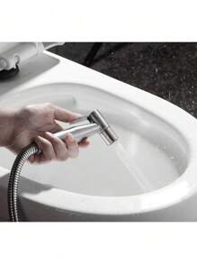 Handgehaltener Bidet-Sprühkopf aus Edelstahl, Badezimmer Bidet Sprühkopf, Toiletten Armatur Sprayer für Dusche, Badezimmer, Douche, Shattaf Hygiene, Toiletten Lappen Reinigung (nur Sprühkopf)