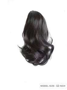 12-Inch Synthetic Wig Ponytail Women's Mid-Length Short Curly Hair Strap Style Curly Big Wave Wig Piece - Multicolor - View 5