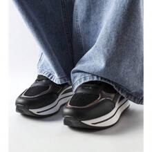 scarpi sportivi sportive casual con suola spessa e colori a contrasto, adatte per uso quotidiano