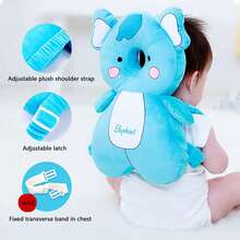 婴儿防摔头部保护枕、幼儿学步头部保护带警示提醒、透气头部保护垫、蜜蜂形防摔帽