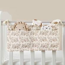 1pc Print Multi-Function Hanging Diaper Caddy Organizer, Baby Nursery Diaper And Accessories Organizer, Changing Table Diaper Storage, Toy Storage Bag, Crib Organizer, Stroller Hanging Bag, Holds Bottles, Diapers, Toys, And Pacifiers - Multicolor - View 4