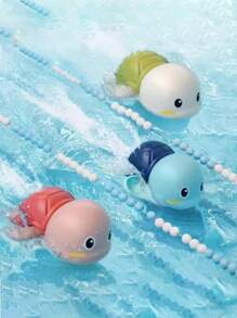 1/3 Pcs Cute Cartoon Dolphin Wind-Up Water Toys,Turtle Shaped Bathing Toys And Random Color Cute Frog-Shaped Bathing And Pool Toy - Fun Bathtub And Pool Toys For Children Age 3 4 5 6 7 8 9 10 Year Old Perfect Gift For Bath Time Interactive Play Water Bathroom Toys Gift For Children's Day/Halloween/Christmas/Thanksgiving Day/Birthday/New Year, Kids Toys, Toys For Boys And Girls