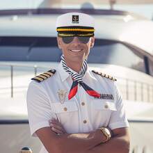 Adjustable Black & White Sailor Cap, Striped Skipper Cap, Striped Scarf, Black Aviator Sunglasses, Unisex Navy Style Costume Accessories, Suitable For Party, Stage Performance, Nurse Cap, Beret, Valentine's Day, Halloween Halloween Decor - Multicolor - View 9