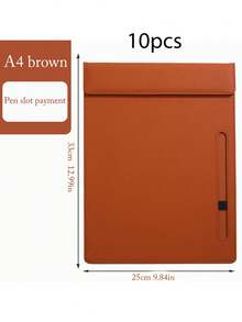 1pc Customized PU Leather Conference Folder, A4 File Folder, Business Writing Clipboard, Leather Writing Board, Magnetic Clipboard, Note And Receipt Holder, Suitable For Business Hotels, Schools, Offices, Companies, Personalized Creative Gift,Back To School,School Supplies - Multicolor - View 14