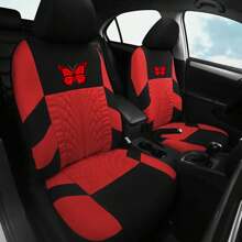 1pc Car Butterfly Hot Stamping Car Seat Cover Four Seasons Universal Car Seat Cover