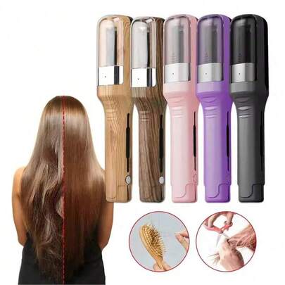 Cordless Split End Hair Trimmer Rechargeable Home Tool Hair Clipper For Dry Damaged Splitting Broken Brittle Straight Curly Frizzy Beauty Rechargeable
