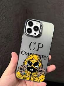 1 pièce Coque de téléphone à la mode et colorée avec imprimé lettres anglaises, compatible avec iPhone 16, 15, 14, 13, 12, 11 Pro Max, Mini, XR, XS, X, 7, 8 Plus, et Samsung/Redmi/OPPO/Vivo/Honor