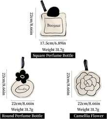 Toalla de mano suave y agradable para la piel, toalla para la cara colgante, paño de mano absorbente en de velocidad gruesa de doble capa para cocina y baño - frasco de perfume redondo - Ver 8