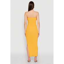 Side Slit Maxi Tube Dress - Multicolor - View 5