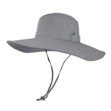 1pc Spring/Summer Extra Wide Brim Sun Hat, Outdoor Fishing Cap For Men, Hiking Sun Protection Hat