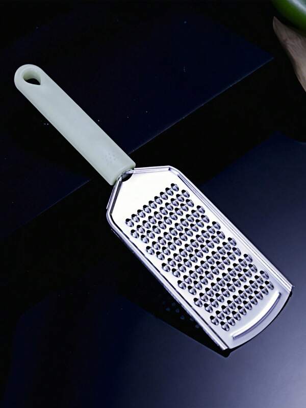 1 pièce Ustensile de cuisine en plastique créatif avec poignée en acier inoxydable, Râpe à fromage en acier inoxydable, Râpe à main pour fromage, carottes, légumes, gingembre, pommes de terre et fruits, Cadeau de Noël
