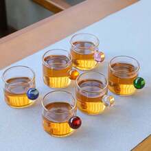 2/4/6/12 Stücke Glas Espresso Tassen mit Henkel, geeignet als Geschenk für Liebhaber von heißen oder eisgekühlten Latte, Tee und Espresso, mikrowellensicher