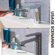 Faucet Aerator Disassembly Wrench, Multifunctional Bathroom & Kitchen Sink Tap Cleaning Tool