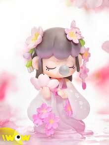 1 mô hình nhân vật hoạt hình ngẫu nhiên, Nancy chủ đề hoa, làm bằng chất liệu PVC, vật trang trí bàn làm việc dễ thương, kết hợp giữa hoa và mô hình nhân vật, quà tặng sưu tầm, được yêu thích bởi thiết kế độc đáo. - Màu xanh Bạc hà - Xem 2