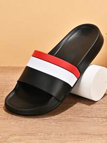 Ciabatte moda classiche da uomo, sandali da passeggio per esterni, slides casual da spiaggia, sandali leggeri con cinturino, ciabatte da bagno di grandi dimensioni