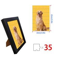 1 szt. Puzzle na zamówienie, z ramą lub tylko puzzle, prześlij swoje zdjęcie, aby uzyskać wyjątkową sztukę ścienną do domu, spersonalizowane prezenty na rocznicę ślubu, spersonalizowane zdjęcia dla członków rodziny - Wielokolorowe - Zobacz 21