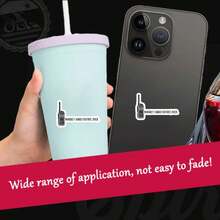 威士忌探戈狐步舞贴纸，趣味军事术语贴纸，贴纸，军队贴纸，汽车贴纸，笔记本电脑贴纸，防水贴纸，学习用品，返校剪贴簿用品，趣味贴纸，Kindle手机贴纸 - 彩色 - 查看 4