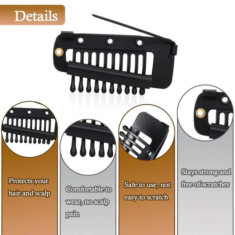 8件套女士围巾夹，强力固定头巾，穆斯林女士头巾固定夹，适用于连衣裙 - Scarf Clip - 查看 5