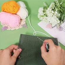3pcs Plastic Mesh Canvas - Durable Plastic Mesh Templates For DIY Handbag, Wallet, And Tote Bags, Ideal For Crochet And Embroidery Projects, Crafting Essentials|Plastic Mesh Templates|Durable Plastic Mesh, Plastic Canvas