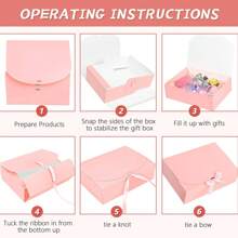 10 Stück/5 Stück/2 Stück - Weiß/Schwarz/Rosa/Braun Geschenkboxen mit Deckel, Geschenkboxen mit Schleife für Brautjungfern Verlobungsboxen, Geschenkboxen für Hochzeit, Geburtstag, Babyparty und andere Partys, Valentinstag Geschenke, Valentinstag, Verpackung, Geburtstag, Selbstgemachtes, Beauty Aufbewahrungsbox