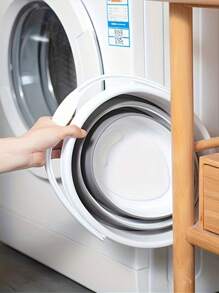 1pc Folding Bucket, Portable Outdoor Travel Small Bucket, Fishing Bucket, Plastic Foot Wash, Foot Bath, Car, Dormitory Portable Bucket, Practical And Beautiful, Does Not Take Up Space, Multifunctional Folding Bucket Home Bathroom Decoration Summer, Suitable For Bathroom, Outdoor, Dormitory, Car Washing, Watering Flowers