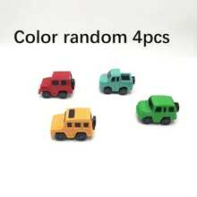 4 قطع سيارات سباق صغيرة كرتونية قابلة للتخصيص، 4 ألوان عشوائية، نماذج سيارات لعب جميلة، هدايا سيارات، جوائز مدرسية، هدايا حفلات، زخارف ديكورية، هدايا تذكارية قابلة للتخصيص