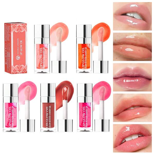 YOUNG VISION 1pc Moisturizing Lip Oil, Hydrating Lip Gloss, Liquid Lipstick