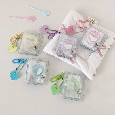 2" ID Photo Holder Keychain Album, Student ID Badge Holder,Back To School,School Supplies