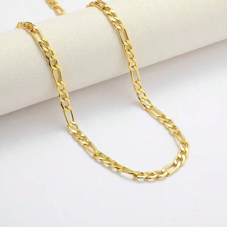 1 件 2.5 毫米男士法式项链 18K 镀金长链 925 镀银项链珠宝 16-30 英寸银金色 2 种颜色 - 金色 - 查看 8