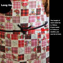 Multifuns 2 Pcs Cotton Plus Size Aprons For Adult Women Men, Garden Cooking Kitchen Aprons With Pockets, Adjustable Bib Grill Cute Dad Mom Aprons (Rhomb, 80 * 95cm) - Bear - View 5