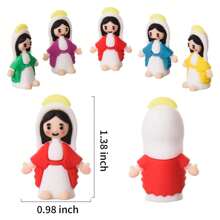 5/10/20/30pcs Mini Jesus Doll, Hide And Seek Party Gift, Miniature Jesus, Christian Toy, Center Piece Decoration, Party Favor, Tabletop Decor. Jesus Gift For Christmas And Birthday, Mini Jesus, Christian Items, (Random Color)