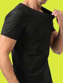 ARUNOW Men's Sweat Suit - Sweat Shirt And Sweat Shorts Sports Set Gym Accessories Belly Slimming Girdles, Lumbar Girdles Belly Slimming Corset